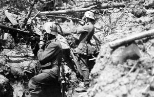 German Communications Infantry in Trenches